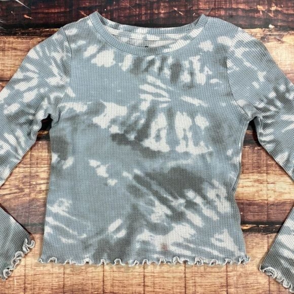 RELISTED So Kids Tie Dye Crop Top Long Sleeve - Picture 2 of 5